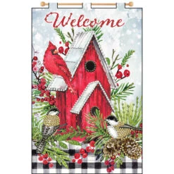 Design Works Christmas House-December Banner Felt & Sequin Kit