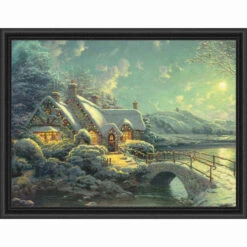 Craft Buddy Christmas Moonlight Kit & Frame Paint-by-Number Kit