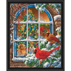 Diamond Dotz Christmas Window Kit & Frame Diamond Painting