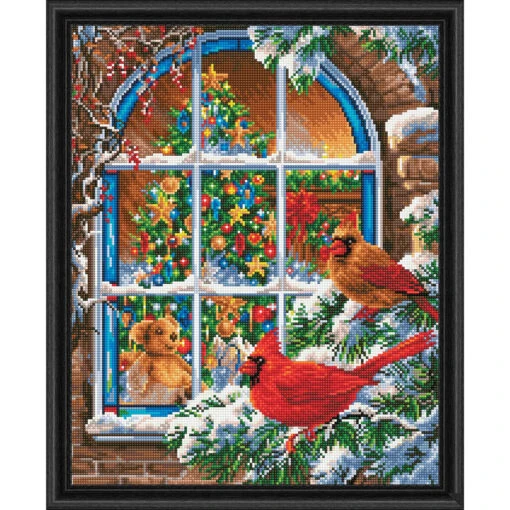 Diamond Dotz Christmas Window Kit & Frame Diamond Painting -Eurographics || Diamond Dotz || Eeboo Store 519909 65042.1693461069