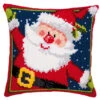 Vervaco Father Christmas Pillow Cover Needlepoint Kit