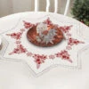 Nob Hill Christmas Bouquet Table Topper Stamped Embroidery Kit