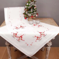Vervaco Christmas Gnomes Table Runner Stamped Cross-Stitch Kit 5 Vervaco Christmas Gnomes Table Runner Stamped Cross-Stitch Kit -Eurographics || Diamond Dotz || Eeboo Store 538304 3 67078.1693462518