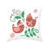 Herrschners Christmas Comfort Pillow Cover Stamped Cross-Stitch Kit