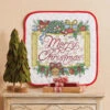 Herrschners Merry Christmas Scroll Wall Hanging Stamped Cross-Stitch Kit