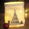 Herrschners Christmas Tree Bag Stamped Embroidery Kit