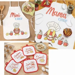 Herrschners Mama, Mini, & Christmas Chef Set Stamped Cross-Stitch