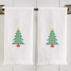 Herrschners Classic Christmas Towel Set Stamped Cross-Stitch -Eurographics || Diamond Dotz || Eeboo Store 541345 3 11673.1695648614