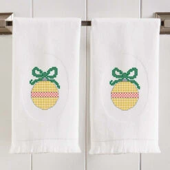 Herrschners Classic Christmas Towel Set Stamped Cross-Stitch -Eurographics || Diamond Dotz || Eeboo Store 541345 4 28582.1695648615