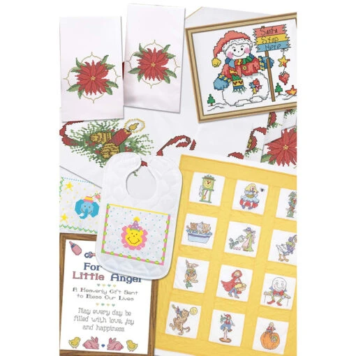 Herrschners Christmas Stamped Stitchery Value Pack Stamped Cross-Stitch -Eurographics || Diamond Dotz || Eeboo Store 549731 48079.1693464104