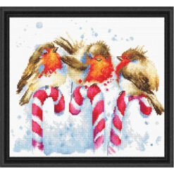 Luca-S Christmas Birds Counted Cross-Stitch Kit