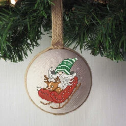 Craftways Gnomes Christmas Ornament Covers Counted Cross-Stitch Kit -Eurographics || Diamond Dotz || Eeboo Store 561385 5 77665.1693465959