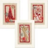 Vervaco Christmas Symbols Greeting Cards Counted Cross-Stitch Kit