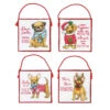 Dimensions Christmas Pups Ornaments Counted Cross-Stitch Kit