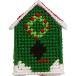 Herrschners Christmas Birdhouse Ornaments Plastic Canvas Kit -Eurographics || Diamond Dotz || Eeboo Store 570512 4 87468.1693467195