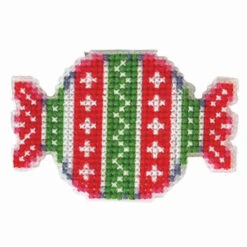 Herrschners Peppermint Christmas Ornaments Counted Cross-Stitch Kit -Eurographics || Diamond Dotz || Eeboo Store 570632 4 01272.1693467474