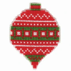 Herrschners Peppermint Christmas Ornaments Counted Cross-Stitch Kit -Eurographics || Diamond Dotz || Eeboo Store 570632 5 34543.1693467474