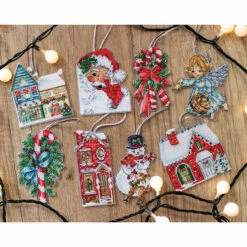 Herrschners Christmas Toys Ornaments Counted Cross-Stitch Kit