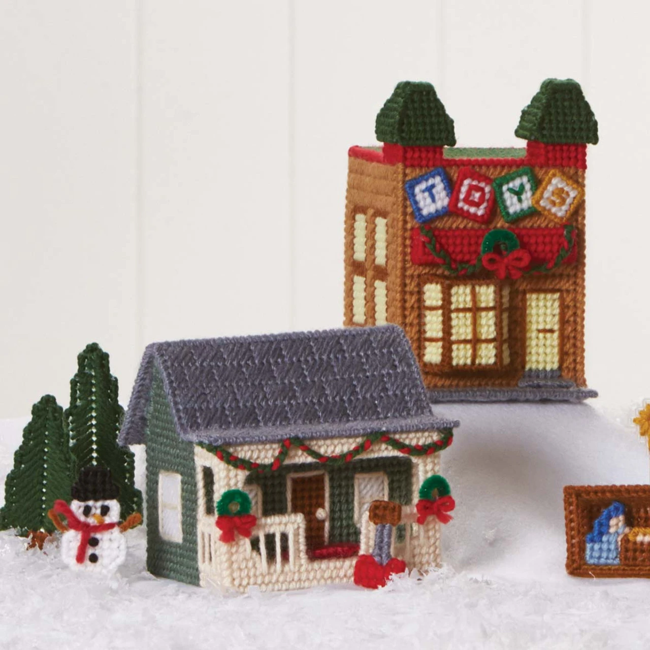 Herrschners Christmas Village Plastic Canvas Kit 2 Herrschners Christmas Village Plastic Canvas Kit - Image 2