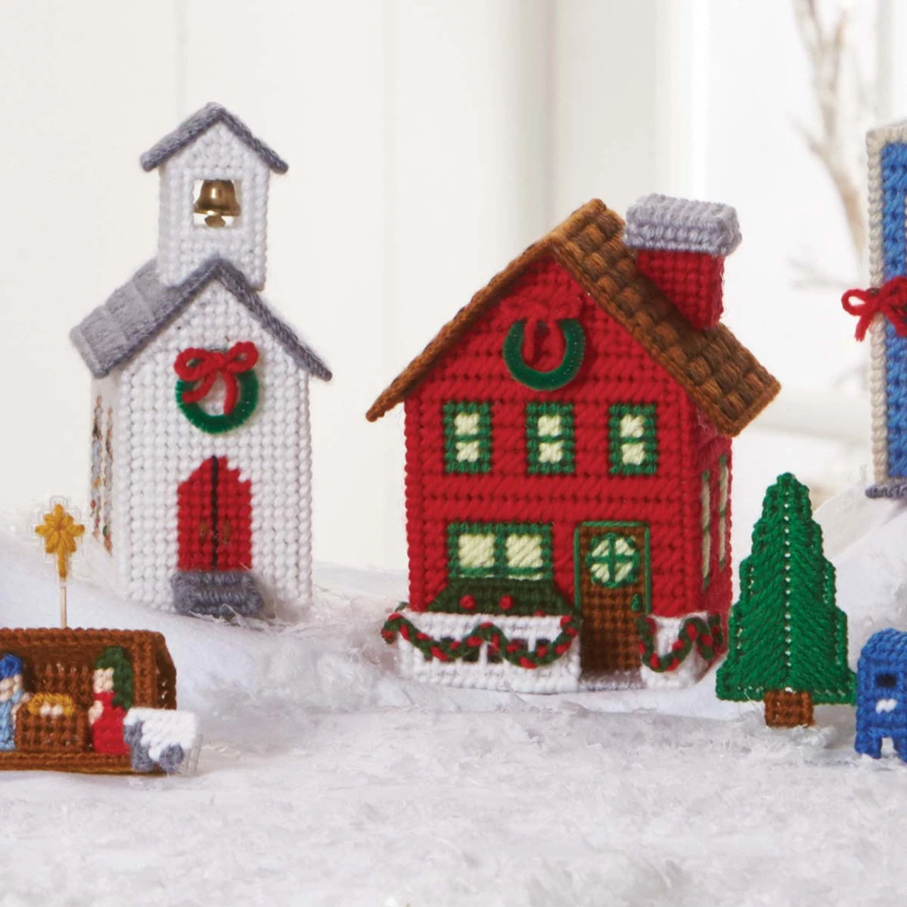 Herrschners Christmas Village Plastic Canvas Kit 3 Herrschners Christmas Village Plastic Canvas Kit - Image 3