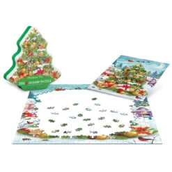 Eurographics Christmas Tree Tin Jigsaw Puzzle 5 Eurographics Christmas Tree Tin Jigsaw Puzzle -Eurographics || Diamond Dotz || Eeboo Store 600323 3 51323.1693468478