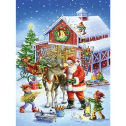 Vermont Christmas Company Ready Reindeer Jigsaw Puzzle