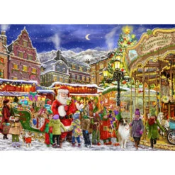 Vermont Christmas Company Christmas Carousel Jigsaw Puzzle
