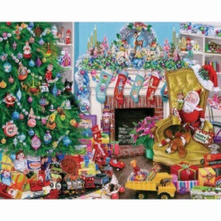 White Mountain Christmas Toys Jigsaw Puzzle