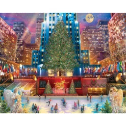 White Mountain Rockefeller Christmas Jigsaw Puzzle