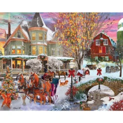 White Mountain Christmas Time Jigsaw Puzzle