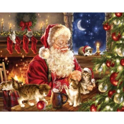 Springbok Santa's Christmas Kittens Jigsaw Puzzle