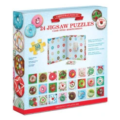 Eurographics Christmas Donuts Advent Calendar Jigsaw Puzzle -Eurographics || Diamond Dotz || Eeboo Store 605806 3 10215.1695054524