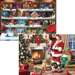 Eurographics Christmas Stories & Santa's Best Friend, Set Of 2 Jigsaw Puzzle